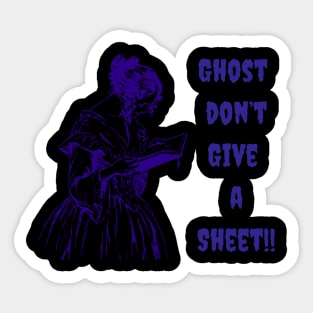 Historic Ghost Halloween Books Tshirt Sticker